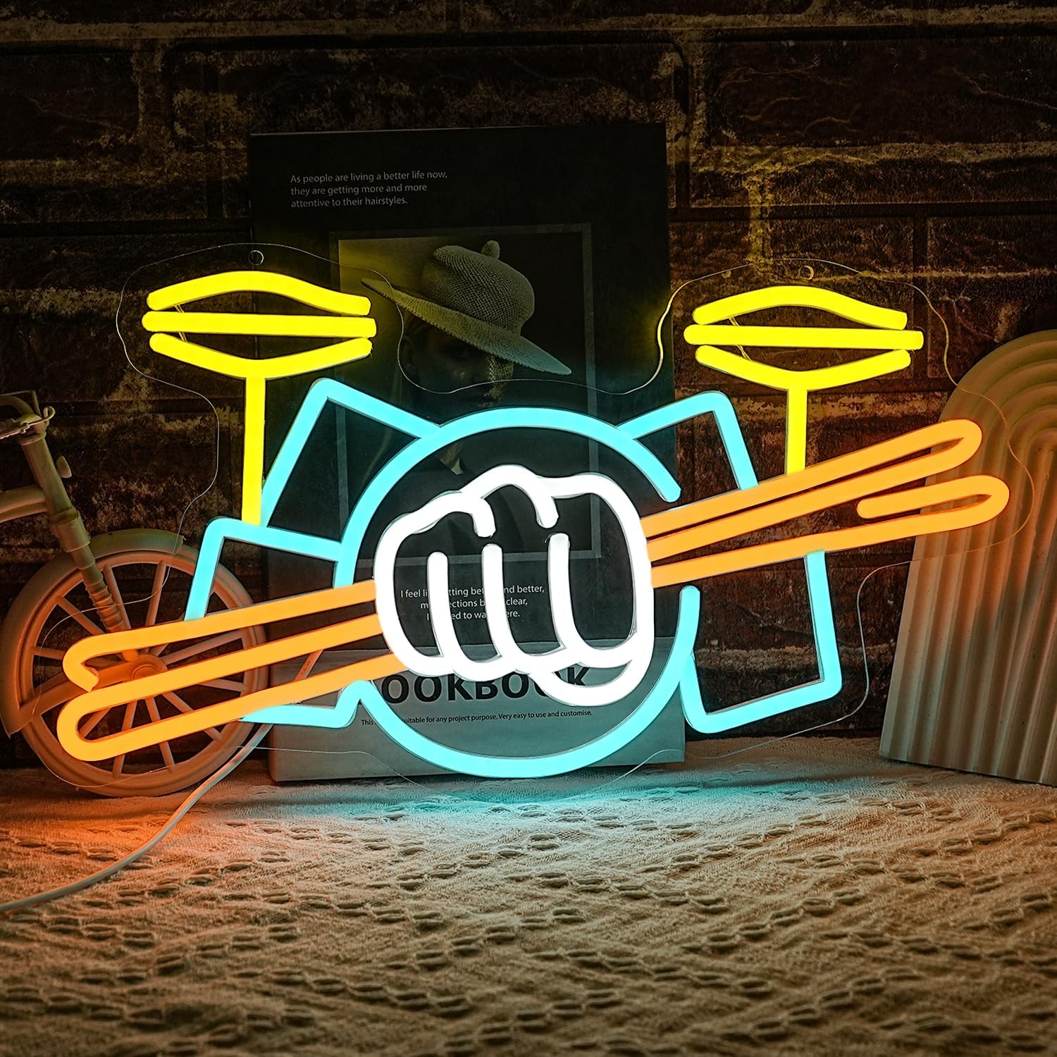 Musical Instrument ____ - Lampu Neon LED Set Drum Bertenaga