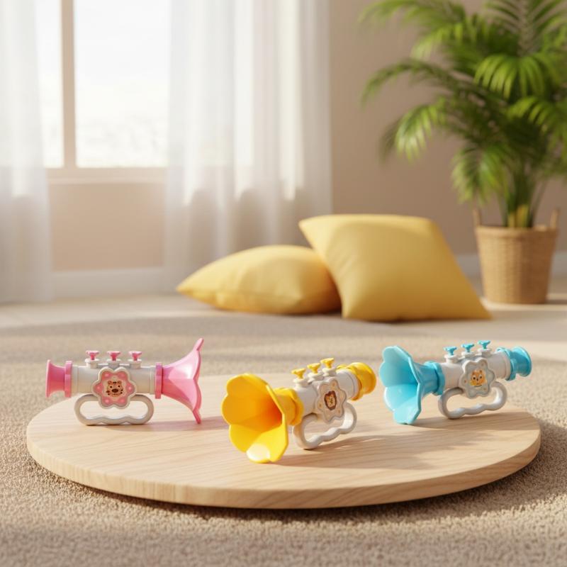 Musical Instrument Horn - Mainan Terompet Kartun, Peluit Tahan Banting,