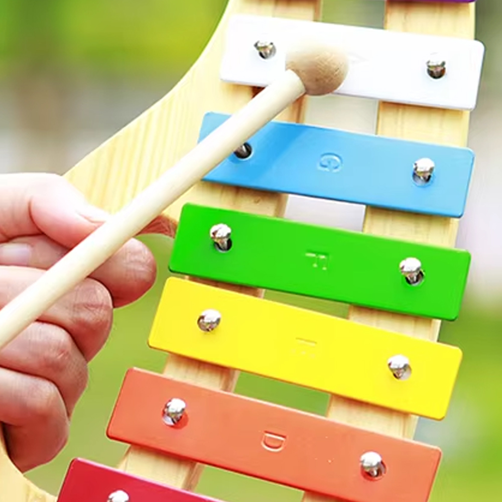 Musical Instrument Glockenspiel - Alat Musik Xylophone Orff 8 Nada,