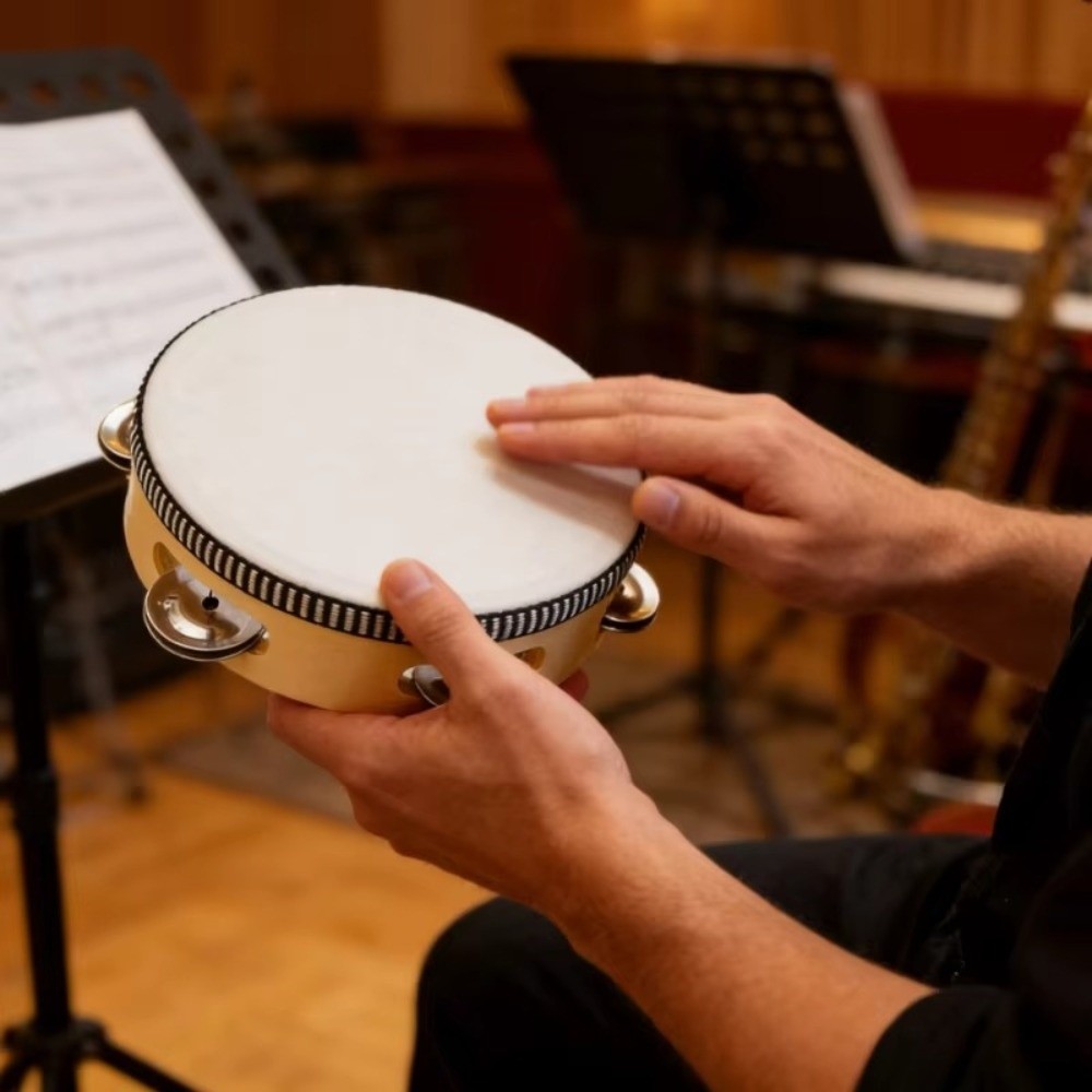 Musical Instrument Kids - Drum Genggam 4/6/8/10 Inci Mainan Perkusi