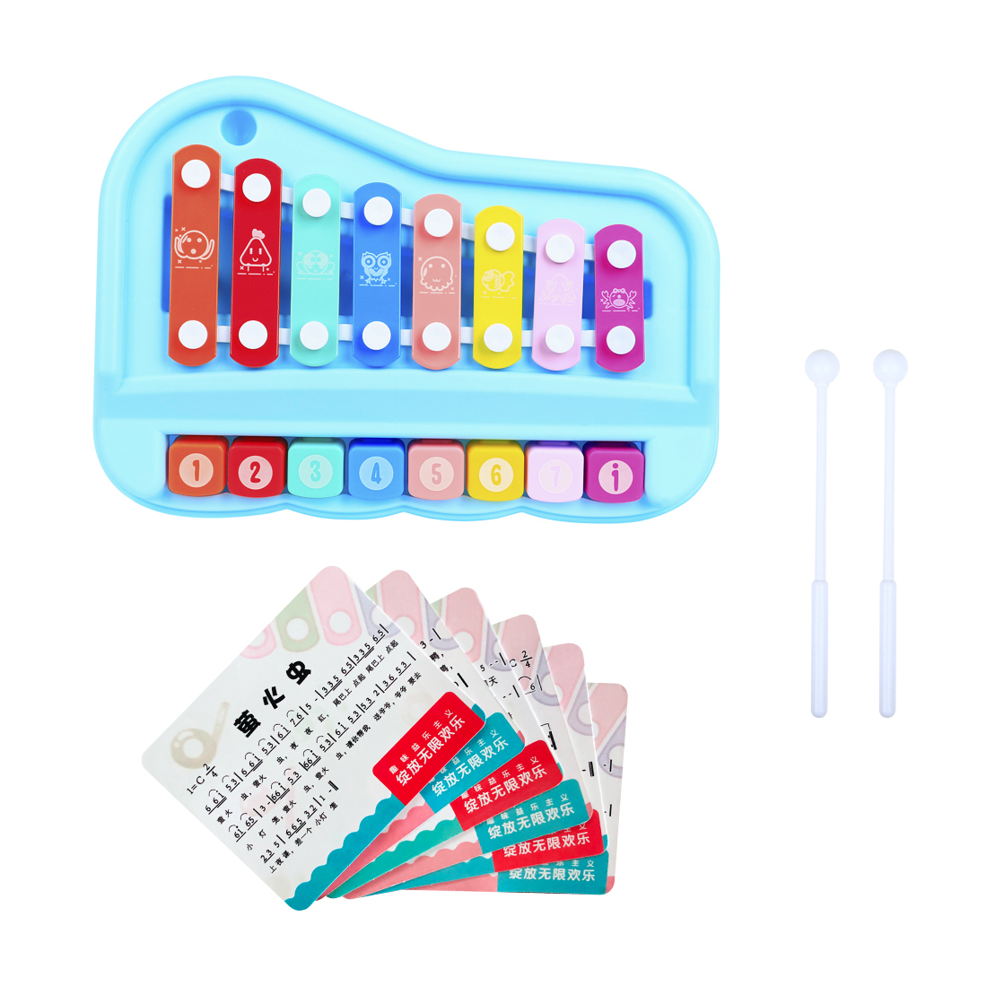 Xylophone Anak SY-73 8 Nada Gl - Musical Instrument Glockenspiel ulasan dan harga