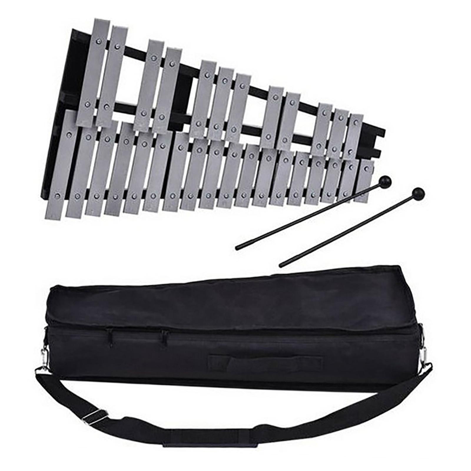 Xylophone Perkusi Portabel 32  - Musical Instrument Glockenspiel ulasan dan harga