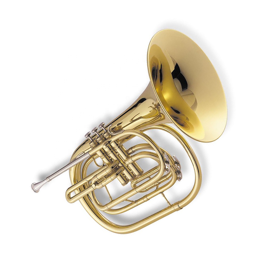 Bb French Horn Berlapis Emas B - Musical Instrument Horn ulasan dan harga