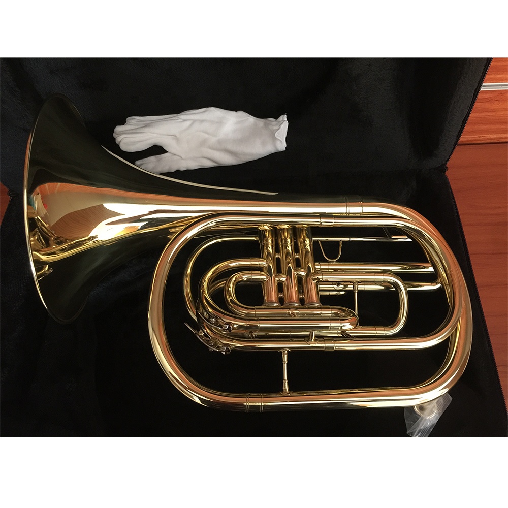 Bb French Horn Berlapis Emas B - Musical Instrument Horn ulasan dan harga