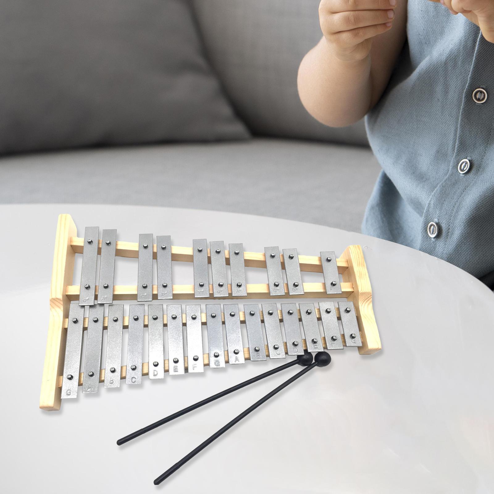 25 Nada Kunci Logam Xylophone  - Musical Instrument Glockenspiel ulasan dan harga