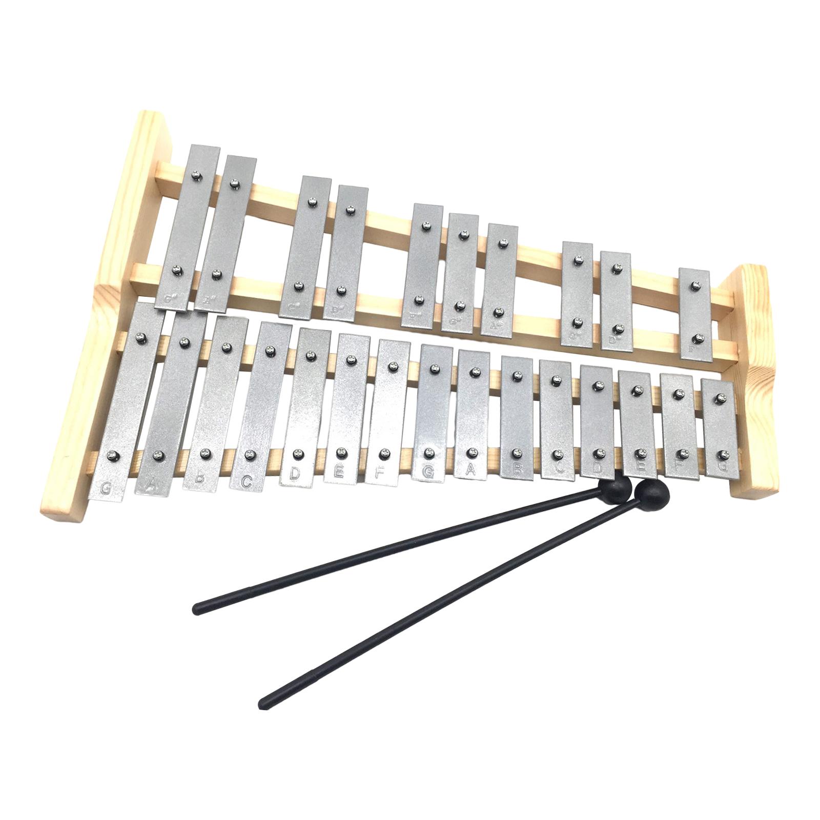 25 Nada Kunci Logam Xylophone  - Musical Instrument Glockenspiel ulasan dan harga