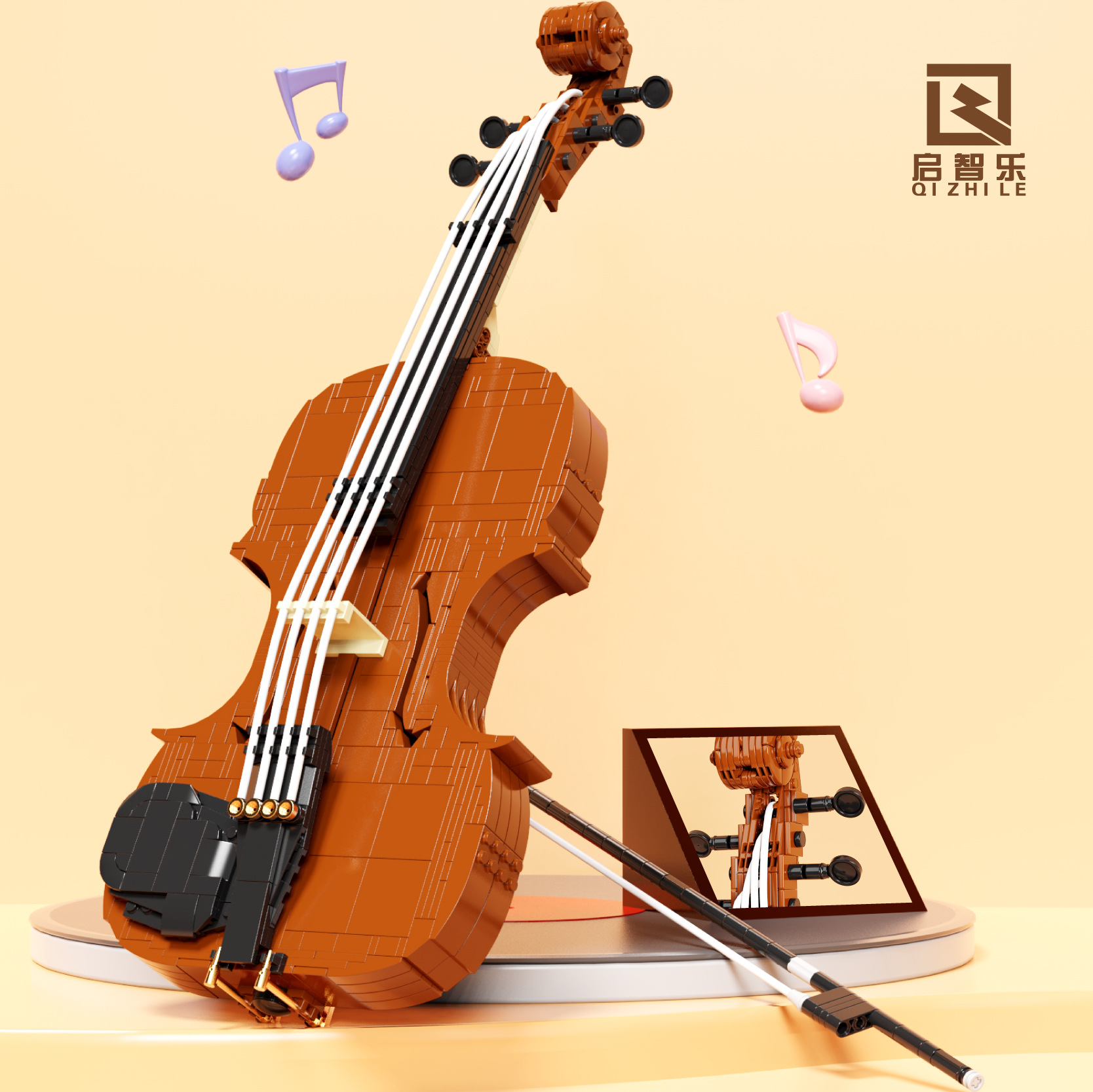 Blok Bangunan Biola Klasik Des - Musical Instrument Old ulasan dan harga